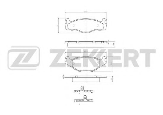 ZEKKERT BS-2418 Тормозные колодки для VOLKSWAGEN POLO CLASSIC (Фольксваген Поло классик) ZEKKERT BS-2418 Тормозные колодки для VOLKSWAGEN POLO CLASSIC (Фольксваген Поло классик)