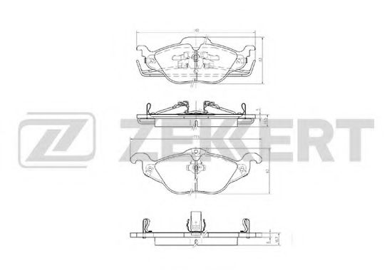 ZEKKERT BS-2835 Тормозные колодки для OPEL (Опель) ZEKKERT BS-2835 Тормозные колодки для OPEL (Опель)