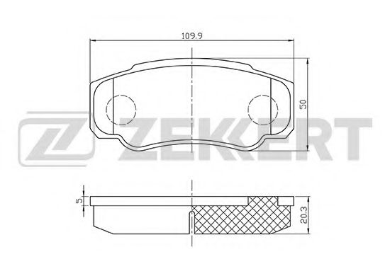 ZEKKERT BS-2843 Тормозные колодки для FIAT (Фиат) ZEKKERT BS-2843 Тормозные колодки для FIAT (Фиат)