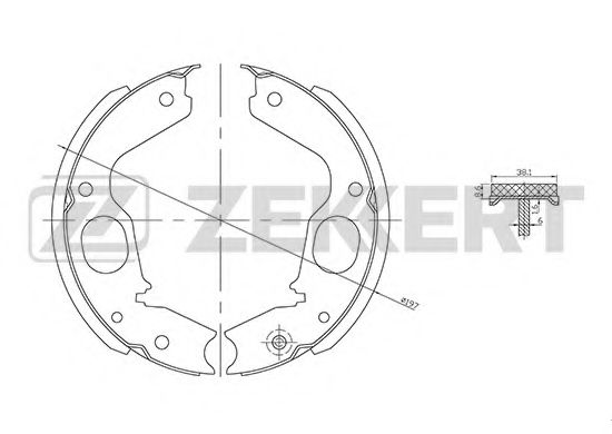 ZEKKERT BK-4002 Тормозные колодоки для MITSUBISHI CHALLENGER (Митсубиши/митсубиси Чаллэнгэр) ZEKKERT BK-4002 Тормозные колодоки для MITSUBISHI CHALLENGER (Митсубиши/митсубиси Чаллэнгэр)