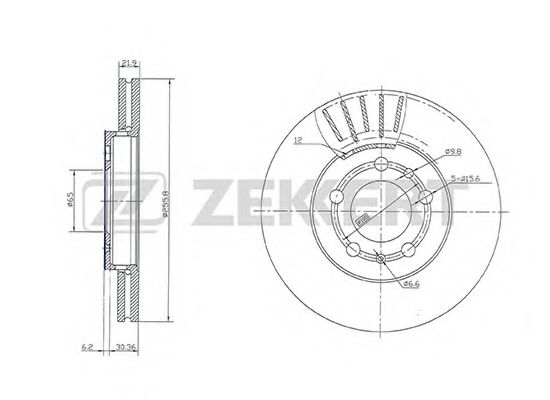 ZEKKERT BS-5031 Тормозной диск для SEAT (Сеат) ZEKKERT BS-5031 Тормозной диск для SEAT (Сеат)