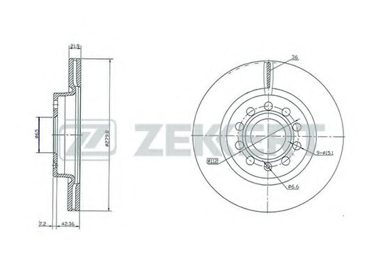 ZEKKERT BS-5041 Тормозной диск для SEAT (Сеат) ZEKKERT BS-5041 Тормозной диск для SEAT (Сеат)