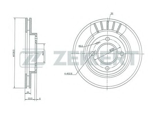 ZEKKERT BS-5070 Тормозной диск для VOLKSWAGEN JETTA I (Фольксваген Жэтта и) ZEKKERT BS-5070 Тормозной диск для VOLKSWAGEN JETTA I (Фольксваген Жэтта и)
