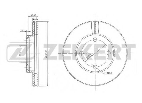 ZEKKERT BS-5077 Тормозной диск для AUDI 100 (Ауди 100) ZEKKERT BS-5077 Тормозной диск для AUDI 100 (Ауди 100)