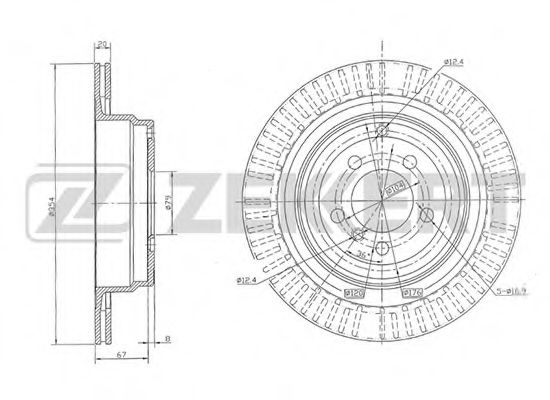 ZEKKERT BS-5118 Тормозной диск для LAND-ROVER (Ланд-ровер) ZEKKERT BS-5118 Тормозной диск для LAND-ROVER (Ланд-ровер)