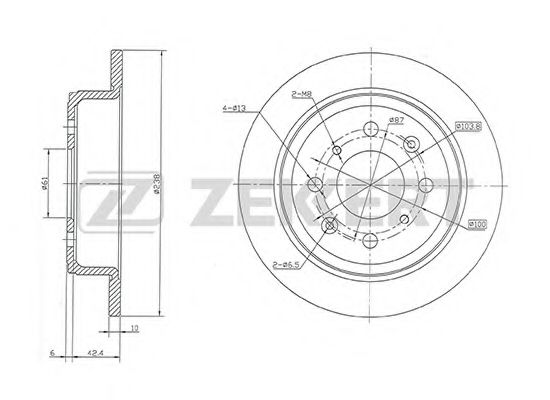 ZEKKERT BS-5131 Тормозной диск для HONDA (Хонда) ZEKKERT BS-5131 Тормозной диск для HONDA (Хонда)