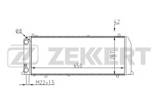 ZEKKERT MK-1020 Радиатор, охлаждение двигателя для AUDI 100 (Ауди 100) ZEKKERT MK-1020 Радиатор, охлаждение двигателя для AUDI 100 (Ауди 100)