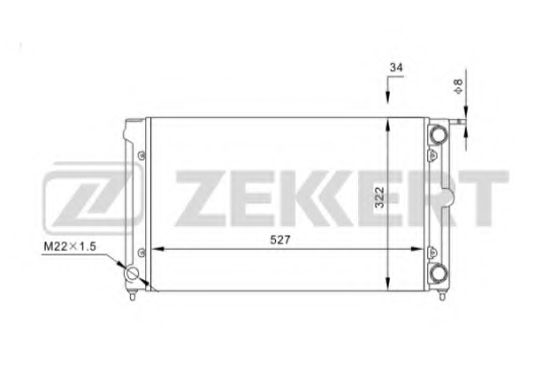 ZEKKERT MK-1030 Радиатор, охлаждение двигателя для VOLKSWAGEN SCIROCCO (Фольксваген Сcироccо) ZEKKERT MK-1030 Радиатор, охлаждение двигателя для VOLKSWAGEN SCIROCCO (Фольксваген Сcироccо)