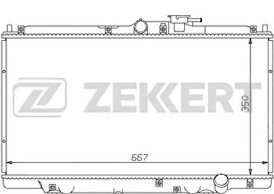 ZEKKERT MK-1055 Радиатор, охлаждение двигателя 