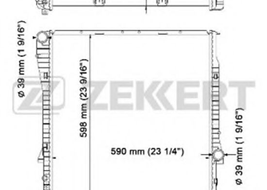 ZEKKERT MK-1137 Радиатор, охлаждение двигателя 