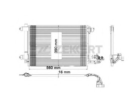 ZEKKERT MK-3003 Конденсатор, кондиционер для SEAT ALTEA (Сеат Алтэа) ZEKKERT MK-3003 Конденсатор, кондиционер для SEAT ALTEA (Сеат Алтэа)