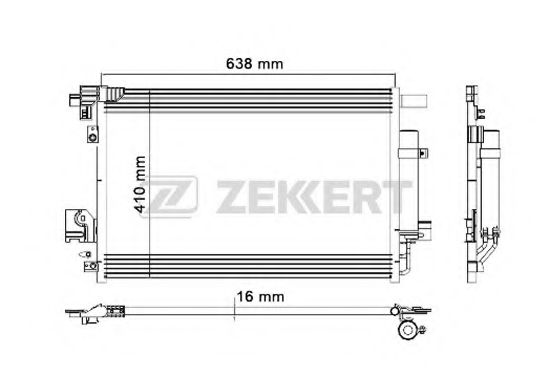 ZEKKERT MK-3034 Конденсатор, кондиционер для MITSUBISHI LANCER (Митсубиши/митсубиси Ланcэр) ZEKKERT MK-3034 Конденсатор, кондиционер для MITSUBISHI LANCER (Митсубиши/митсубиси Ланcэр)