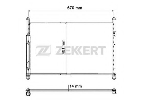 ZEKKERT MK-3054 Конденсатор, кондиционер для SUZUKI GRAND NOMADE II (Сузуки Гранд номадэ 2) ZEKKERT MK-3054 Конденсатор, кондиционер для SUZUKI GRAND NOMADE II (Сузуки Гранд номадэ 2)