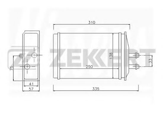 ZEKKERT MK-5033 Теплообменник, отопление салона для SKODA FELICIA II (Шкода Фелиция 2) ZEKKERT MK-5033 Теплообменник, отопление салона для SKODA FELICIA II (Шкода Фелиция 2)