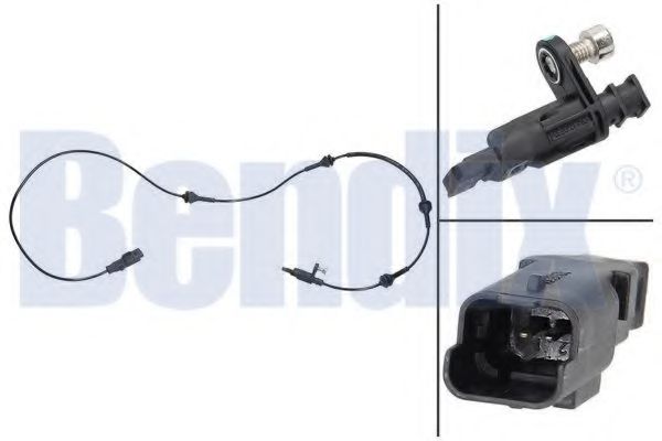 BENDIX 058125B Датчик, частота вращения колеса для PEUGEOT 407 (Пежо 407) BENDIX 058125B Датчик, частота вращения колеса для PEUGEOT 407 (Пежо 407)
