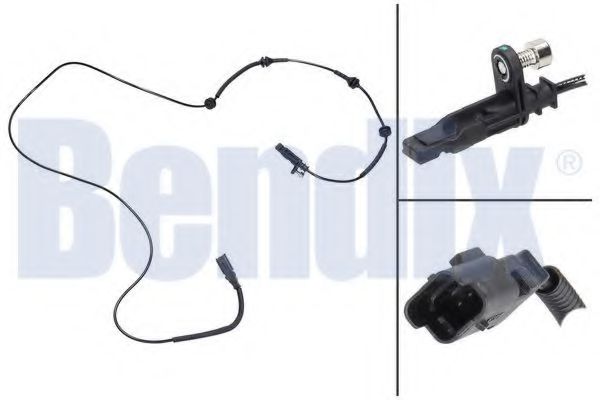 BENDIX 058126B Датчик, частота вращения колеса для PEUGEOT 407 (Пежо 407) BENDIX 058126B Датчик, частота вращения колеса для PEUGEOT 407 (Пежо 407)