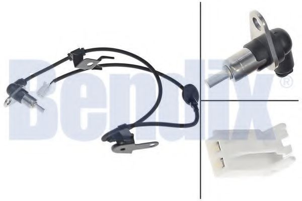 BENDIX 058224B Датчик, частота вращения колеса для MAZDA (Мазда) BENDIX 058224B Датчик, частота вращения колеса для MAZDA (Мазда)
