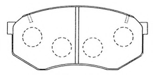 FIT FP0433 Тормозные колодки для MITSUBISHI LANCER (Митсубиши/митсубиси Ланcэр) FIT FP0433 Тормозные колодки для MITSUBISHI LANCER (Митсубиши/митсубиси Ланcэр)