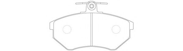 FIT FP0696 Тормозные колодки для VOLKSWAGEN (Фольксваген) FIT FP0696 Тормозные колодки для VOLKSWAGEN (Фольксваген)