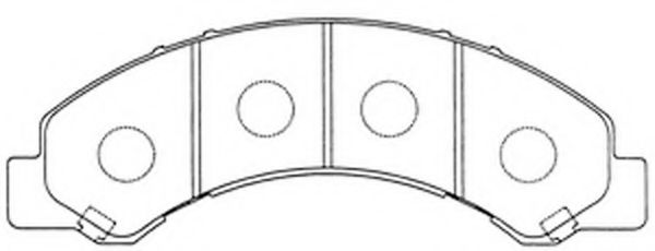 FIT FP0825 Тормозные колодки для ISUZU N (Исузу Н)