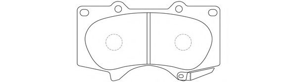 FIT FP0976 Тормозные колодки для TOYOTA (FAW) PRADO (Тойота/тоета (фав) Прадо) FIT FP0976 Тормозные колодки для TOYOTA (FAW) PRADO (Тойота/тоета (фав) Прадо)