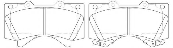 FIT FP1303 Тормозные колодки для TOYOTA (FAW) LAND CRUISER 200 (Тойота/тоета (фав) Ленд крузер 200) FIT FP1303 Тормозные колодки для TOYOTA (FAW) LAND CRUISER 200 (Тойота/тоета (фав) Ленд крузер 200)