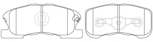 FIT FP6168 Тормозные колодки для DAIHATSU SIRION (Дайхатсу Сирион) FIT FP6168 Тормозные колодки для DAIHATSU SIRION (Дайхатсу Сирион)
