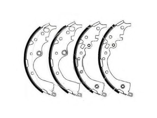 FIT FT0871 Тормозные колодоки 