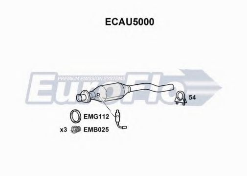 EuroFlo ECAU5000 Катализатор для AUDI 80 (Ауди 80) EuroFlo ECAU5000 Катализатор для AUDI 80 (Ауди 80)
