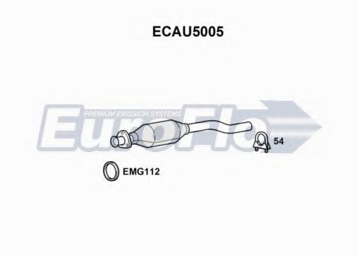EuroFlo ECAU5005 Катализатор для AUDI 90 (Ауди 90) EuroFlo ECAU5005 Катализатор для AUDI 90 (Ауди 90)