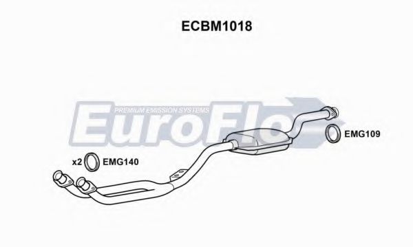 EuroFlo ECBM1018 Катализатор для BMW (Бмв) EuroFlo ECBM1018 Катализатор для BMW (Бмв)