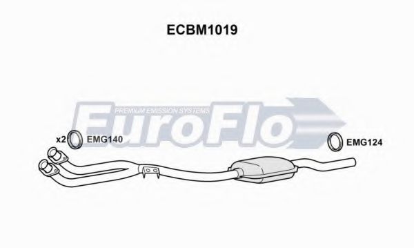 EuroFlo ECBM1019 Катализатор для BMW (Бмв) EuroFlo ECBM1019 Катализатор для BMW (Бмв)