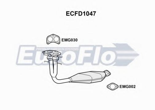 EuroFlo ECFD1047 Катализатор для FORD FIESTA (Форд Фиэста) EuroFlo ECFD1047 Катализатор для FORD FIESTA (Форд Фиэста)