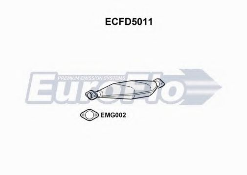 EuroFlo ECFD5011 Катализатор для FORD FIESTA (Форд Фиэста) EuroFlo ECFD5011 Катализатор для FORD FIESTA (Форд Фиэста)