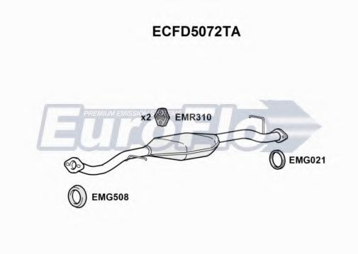 EuroFlo ECFD5072TA Катализатор для FORD RANGER (Форд Рангэр) EuroFlo ECFD5072TA Катализатор для FORD RANGER (Форд Рангэр)