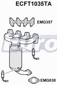 EuroFlo ECFT1035TA Катализатор для FIAT PUNTO EVO (Фиат Пунто эво) EuroFlo ECFT1035TA Катализатор для FIAT PUNTO EVO (Фиат Пунто эво)