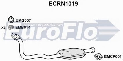 EuroFlo ECRN1019 Катализатор для RENAULT EXTRA (Рено Эxтра) EuroFlo ECRN1019 Катализатор для RENAULT EXTRA (Рено Эxтра)