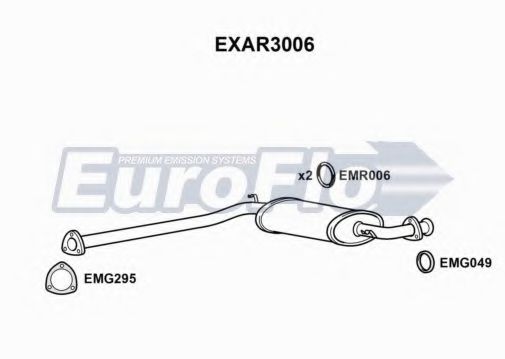 EuroFlo EXAR3006 Средний глушитель выхлопных газов 