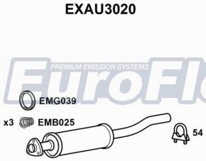 EuroFlo EXAU3020 Средний глушитель выхлопных газов 