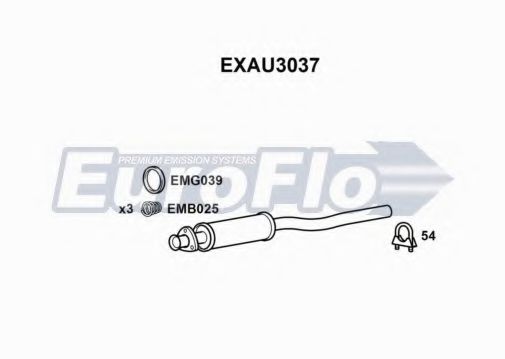 EuroFlo EXAU3037 Средний глушитель выхлопных газов для AUDI 4000 (Ауди 4000) EuroFlo EXAU3037 Средний глушитель выхлопных газов для AUDI 4000 (Ауди 4000)