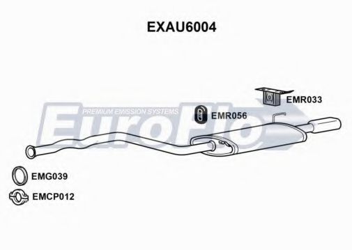 EuroFlo EXAU6004 Глушитель выхлопных газов конечный для AUDI 90 (Ауди 90) EuroFlo EXAU6004 Глушитель выхлопных газов конечный для AUDI 90 (Ауди 90)