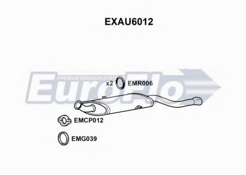 EuroFlo EXAU6012 Глушитель выхлопных газов конечный для AUDI 4000 (Ауди 4000) EuroFlo EXAU6012 Глушитель выхлопных газов конечный для AUDI 4000 (Ауди 4000)