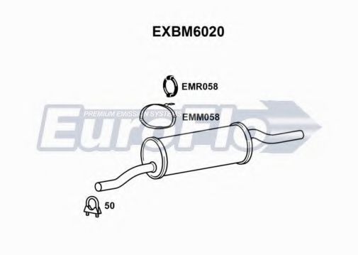 EuroFlo EXBM6020 Глушитель выхлопных газов конечный 