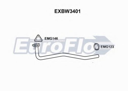 EuroFlo EXBW3401 Средний глушитель выхлопных газов 
