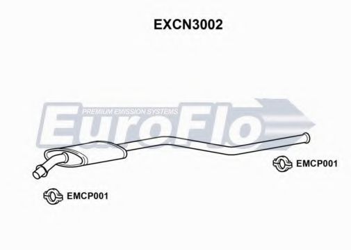 EuroFlo EXCN3002 Средний глушитель выхлопных газов 