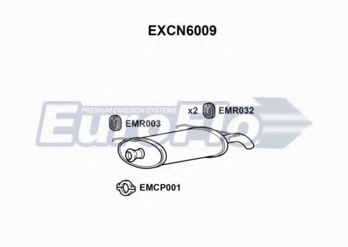 EuroFlo EXCN6009 Глушитель выхлопных газов конечный 