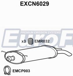 EuroFlo EXCN6029 Глушитель выхлопных газов конечный 