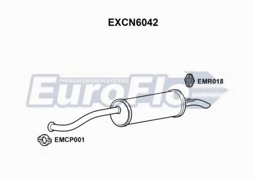 EuroFlo EXCN6042 Глушитель выхлопных газов конечный 