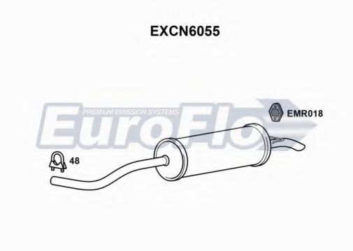 EuroFlo EXCN6055 Глушитель выхлопных газов конечный для CITROëN (Cитроëн) EuroFlo EXCN6055 Глушитель выхлопных газов конечный для CITROëN (Cитроëн)