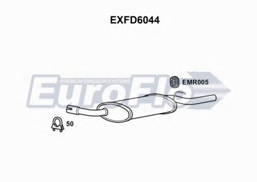 EuroFlo EXFD6044 Глушитель выхлопных газов конечный для FORD ORION II (Форд Орион 2) EuroFlo EXFD6044 Глушитель выхлопных газов конечный для FORD ORION II (Форд Орион 2)